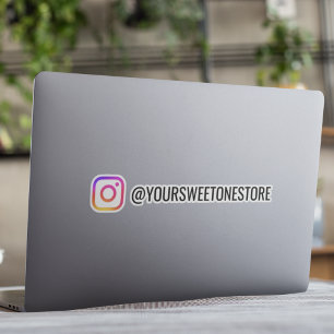 Dein Instagram-Name Social Media Logo Icon  Aufkleber