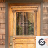 Dein Instagram-Name und Social-Media-Icon-Promo Fensteraufkleber (Haustür)