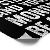Dein Kaffee sei stark Lustiger Spruch  Poster (Ecke)