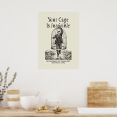 Dein Käfig ist unsichtbar Poster (Küche)