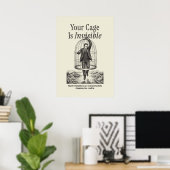 Dein Käfig ist unsichtbar Poster (Heimbüro)