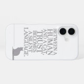 Dein Katzenfreund iPhone 16 Hülle (Rückseite (Horizontal))