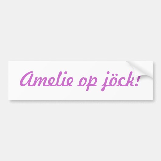 "Dein Kind" op jöck! Autoaufkleber (Vorne)