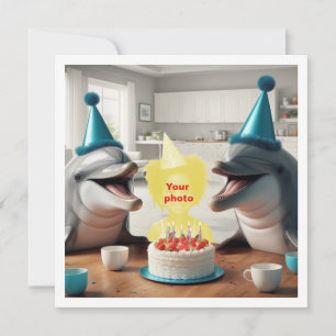 Dein Kindergeburtstag mit Delfinen, Delfin Karte