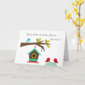 Dein kleiner Vogel ist im Nest geflogen Karte (Gelbe Blume)