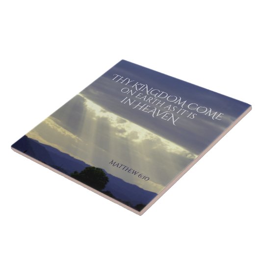 Dein Königreich kommt auf der Erde wie im Himmel,  Fliese (Seite)