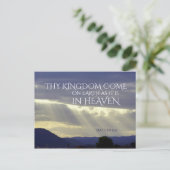 Dein Königreich kommt auf der Erde wie im Himmel, Postkarte (Stehend Vorderseite)