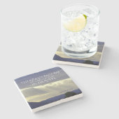 Dein Königreich kommt auf der Erde wie im Himmel,  Steinuntersetzer (Seitenansicht)