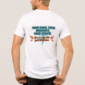 Dein Körper, Dein Workout, Deine Wahl Tri-Blend Shirt (Rückseite)