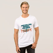 Dein Körper, Dein Workout, Deine Wahl Tri-Blend Shirt (Vorderseite voll)
