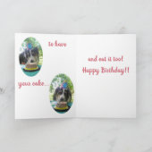 "Dein Kuchen haben und es auch essen!" Dankeskarte (Innenseite)