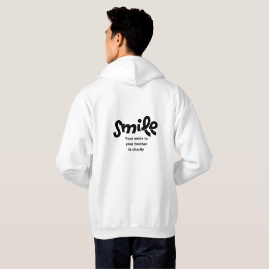 Dein Lächeln b Hoodie (Schwarz voll)