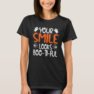 Dein Lächeln sieht Books Ti Ful Dentist Halloween T-Shirt
