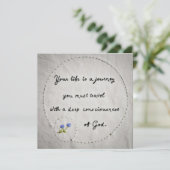 Dein Leben ist eine Reise Karte (Stehend Vorderseite)