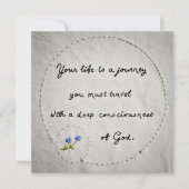 Dein Leben ist eine Reise Karte (Vorderseite)