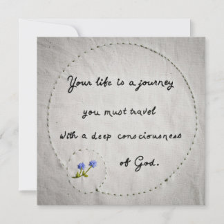 Dein Leben ist eine Reise Karte