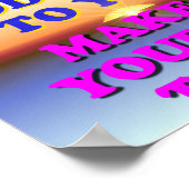 Dein Leben ist Gottes Geschenk für dich. Poster (Ecke)