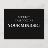 Dein Leben ist so gut wie dein Mindest Postkarte (Vorderseite)