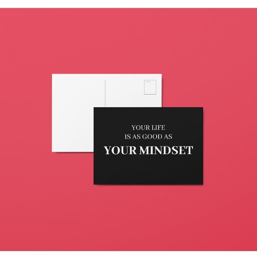 Dein Leben ist so gut wie dein Mindest Postkarte