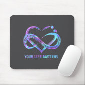 Dein Leben S Suizidpräventionsbewusstsein Bleib Mousepad (Mit Mouse)