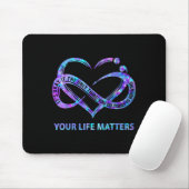 Dein Leben S Suizidpräventionsbewusstsein Männer F Mousepad (Mit Mouse)