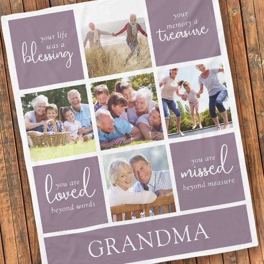 Dein Leben war eine Gedenkstätte des Segen-Fotos Fleecedecke