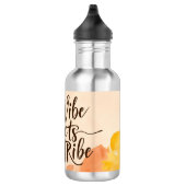 Dein Leben zieht deinen Stamm an 4 Edelstahlflasche (Rechts)
