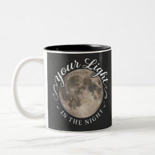 Dein Licht in der Nacht Zweifarbige Tasse