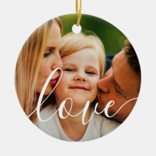 Dein Lieblingsfamilienfoto Keramik Ornament