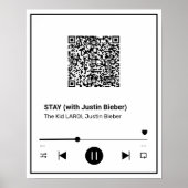 Dein Lieblingslied auf einem Poster (Vorne)