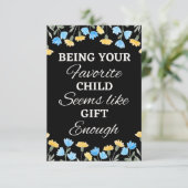 Dein liebstes Kind zu sein scheint ausreicht zu se Karte (Stehend Vorderseite)