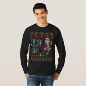 Dein Loch in meinem Santa Playing Golf Ugly Sweate T-Shirt (Vorne ganz)