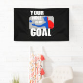 Dein Loch ist mein Goal Cornhole Funny Gift für Mä Banner (Insitu)