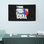 Dein Loch ist mein Goal Cornhole Funny Gift für Mä Banner (Messeveranstaltung)