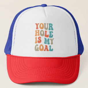 Dein Loch ist mein Goal Funny Cornhole Player Gesc Truckerkappe