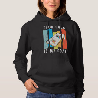 Dein Loch ist mein Retrostil Cornhole Bean Bag Hoodie