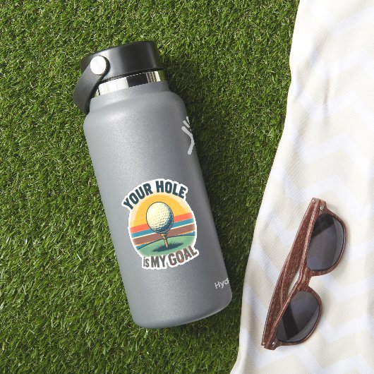 Dein Loch ist mein Ziel beim Golfspielen Aufkleber (HydroFlask Insitu)