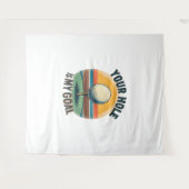 Dein Loch ist mein Ziel beim Golfspielen Wandteppich (Vorderseite (Horizontal))