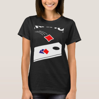 Dein Loch ist mein Ziel Cornhole-Team Bean Bag Cor T-Shirt
