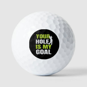 Dein Loch ist mein Ziel - Golfspieler Golfspielen  Golfball