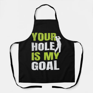 Dein Loch ist mein Ziel - Golfspieler Golfspielen Schürze