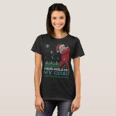 Dein Loch ist mein Ziel im Santa Claus Golf Ugly C T-Shirt (Vorne ganz)
