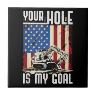 Dein Loch ist mein Ziellager für Schwermaschinen. Fliese