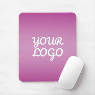 Dein Logo & Modernes einfaches Ombre Lila Mousepad