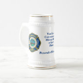 Dein Logo + Sonderbotschaft Tasse (Vorderseite Links)