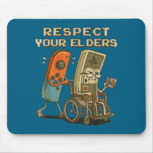 Dein Lustiger Respektiere Ältere Retro-Gaming-Game Mousepad