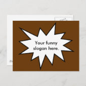 Dein-lustiger-Slogan-hier01 Postkarte (Vorne/Hinten)