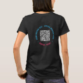 Dein Lustiges QR-Code T-Shirt Beispiel Mit Benutze (Rückseite)