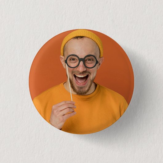 Dein lustiges Selfie-Foto hochladen Button (Vorderseite)