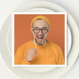 Dein lustiges Selfie-Foto hochladen Serviette